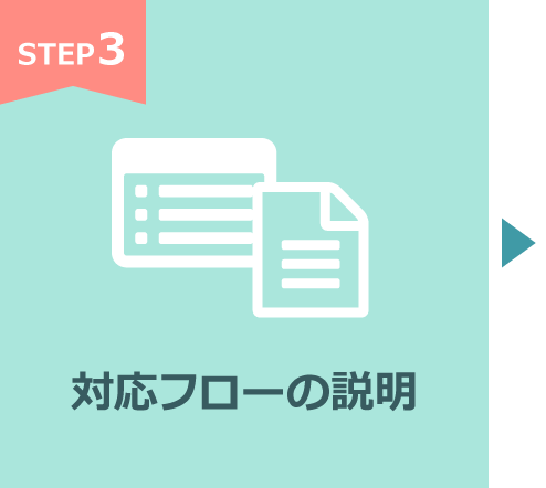 Step3 対応フローの説明